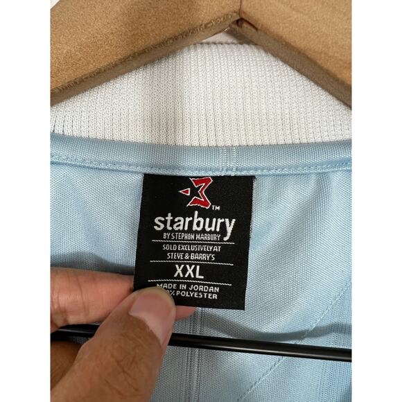 Starbury XXL Light Blue Retro Track Jacket - Picture 2 of 8